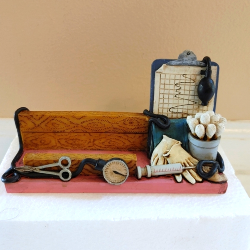 Business Card Holder "White Caps of Caring" for Medical Careers/Nursing